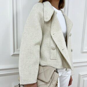 Vita Grace Colette Wool Button Up Jacket